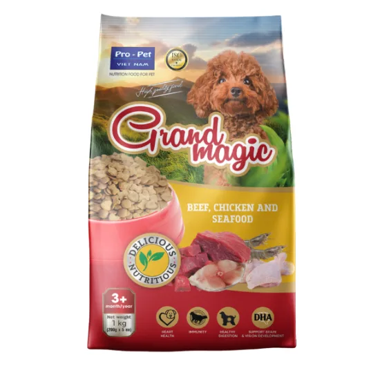 GRANDMAGIC PREMIUM PELLET FOOD FOR DOGS 1KG BAG